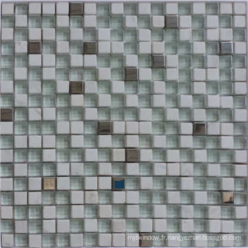 Mosaïque en cristal de verre à prix abordable 15X15 pour le design